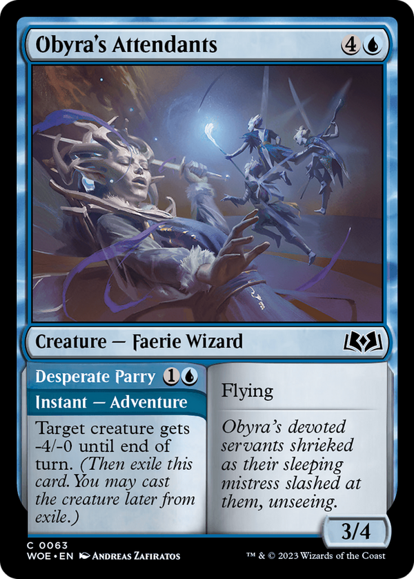 Obyra's Attendants // Desperate Parry (woe)