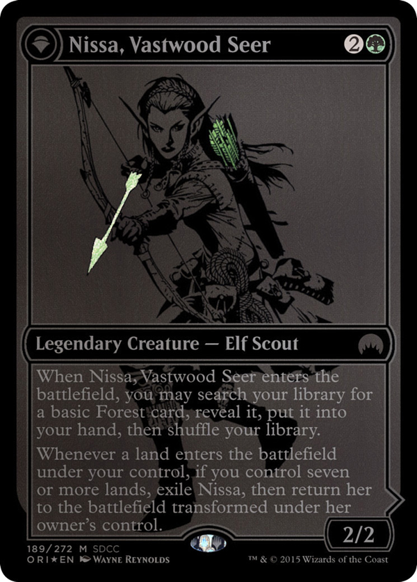 Nissa, Vastwood Seer // Nissa, Sage Animist (ps15)