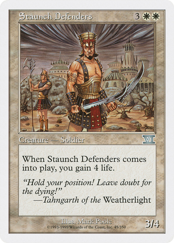 Staunch Defenders (6ed)