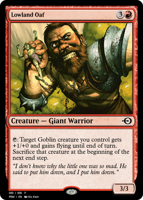 Lowland Oaf (prm)