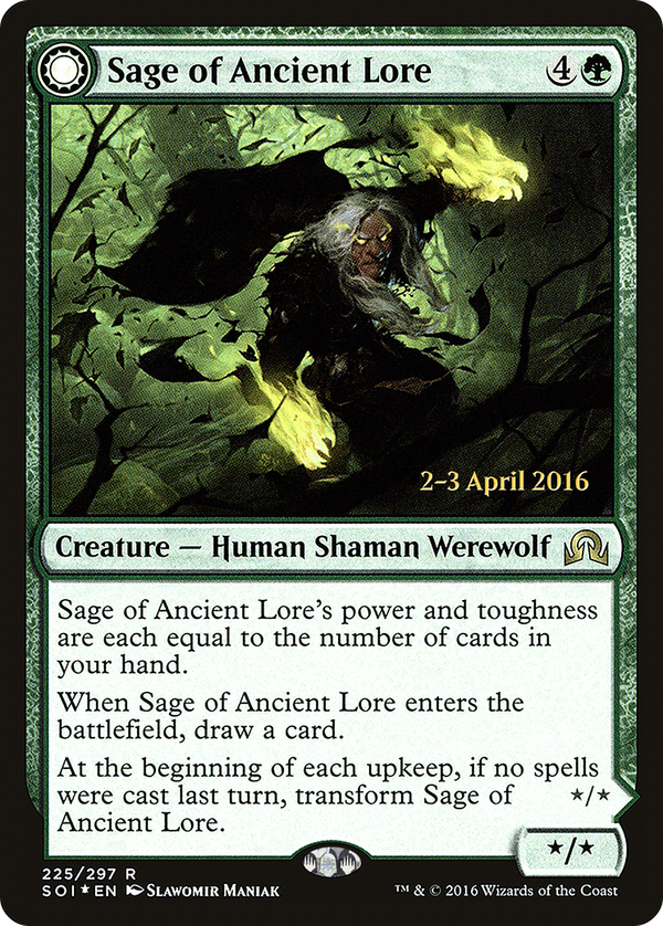 Sage of Ancient Lore // Werewolf of Ancient Hunger (psoi)