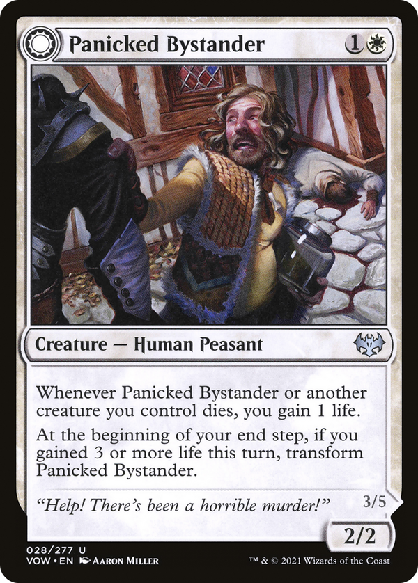 Panicked Bystander // Cackling Culprit (vow)