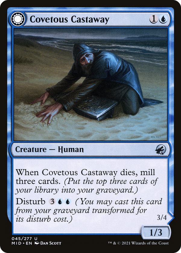 Covetous Castaway // Ghostly Castigator (mid)