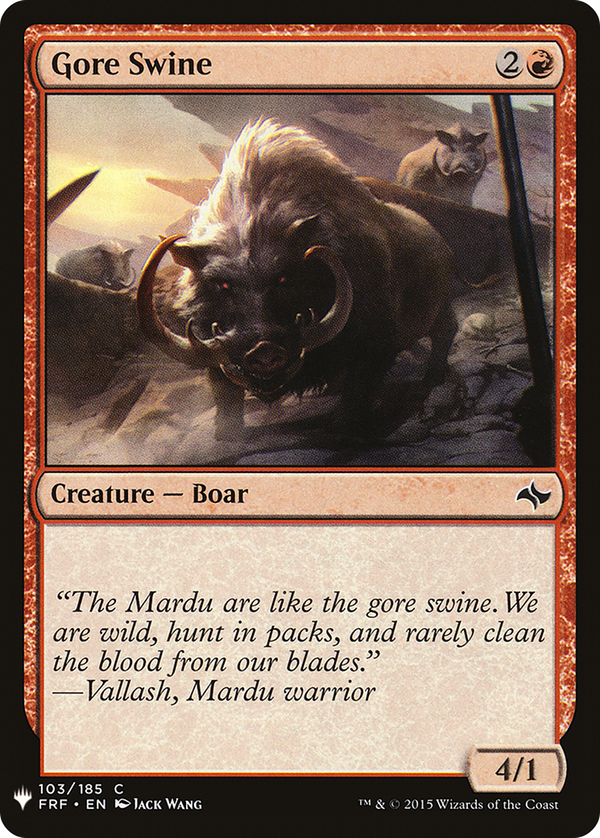 Gore Swine (plst)