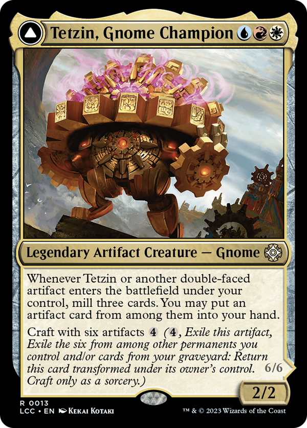 Tetzin, Gnome Champion // The Golden-Gear Colossus (lcc)