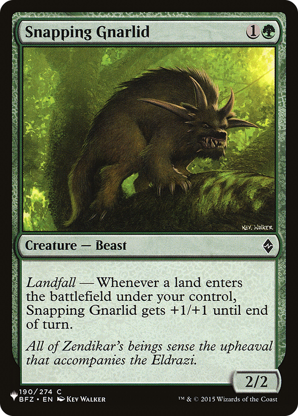 Snapping Gnarlid (plst)