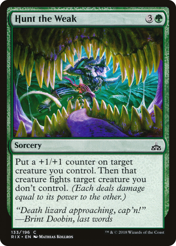 Hunt the Weak (rix)