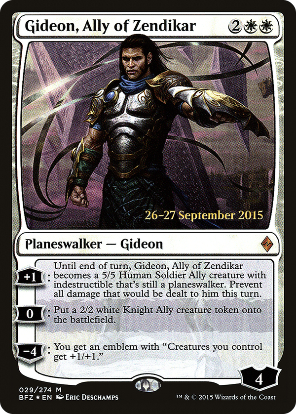 Gideon, Ally of Zendikar (pbfz)