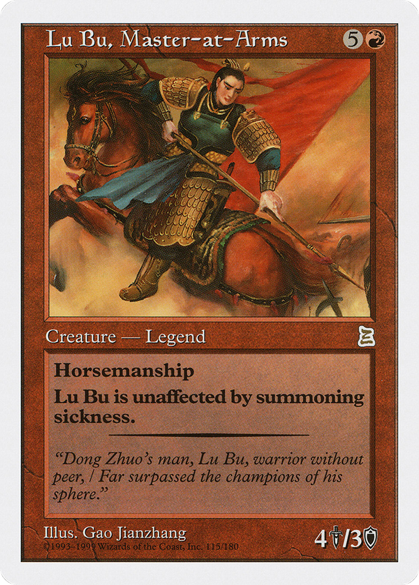 Lu Bu, Master-at-Arms (ptk)