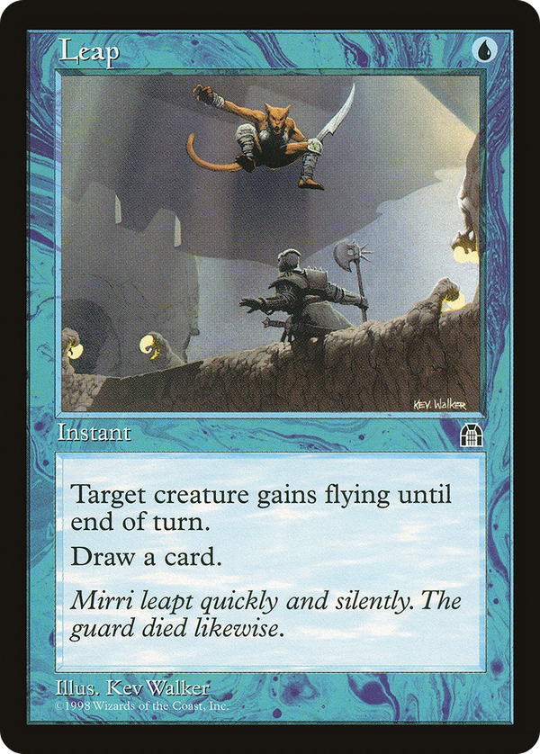 Leap (sth)