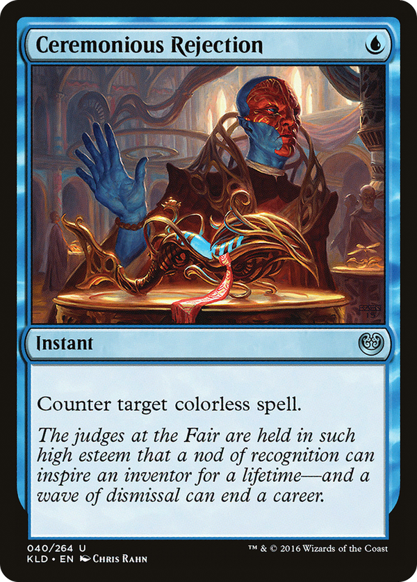 Ceremonious Rejection (kld)