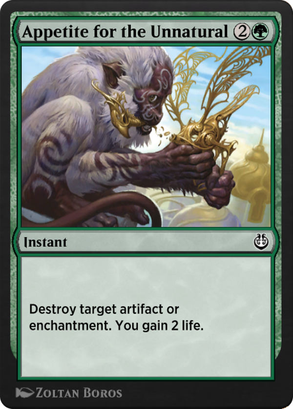 Appetite for the Unnatural (klr)