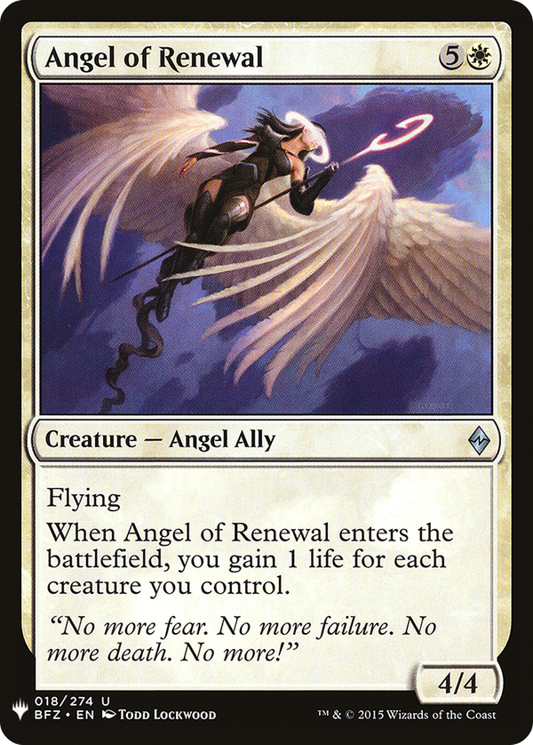 Angel of Renewal (plst)