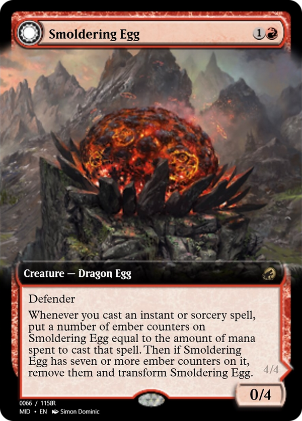 Smoldering Egg // Ashmouth Dragon (prm)