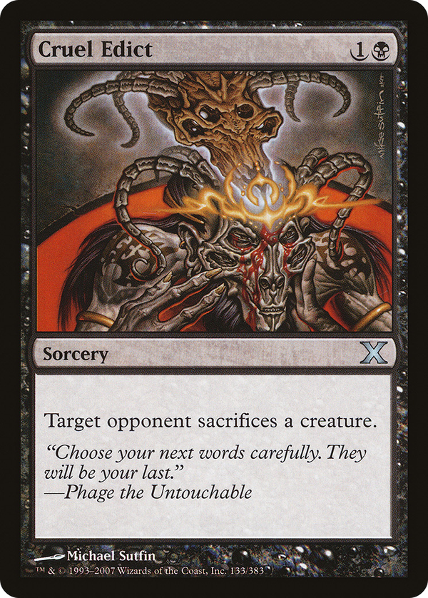 Cruel Edict (10e)