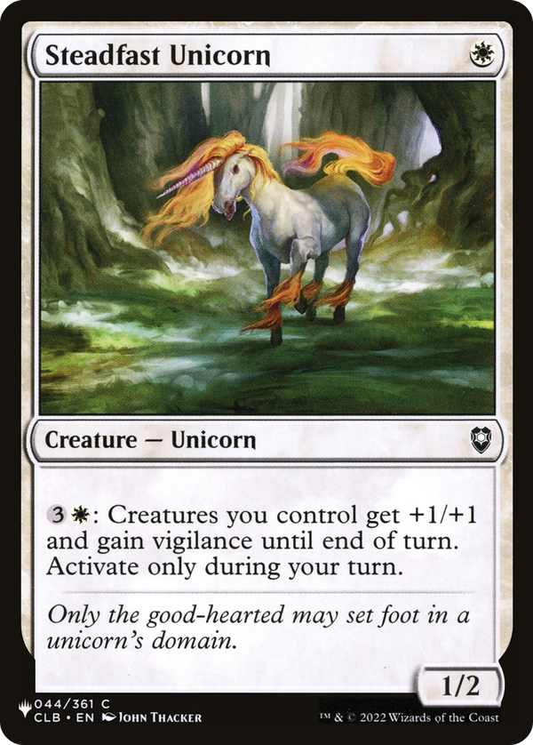 Steadfast Unicorn (plst)