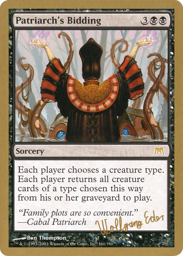 Patriarch's Bidding (wc03)