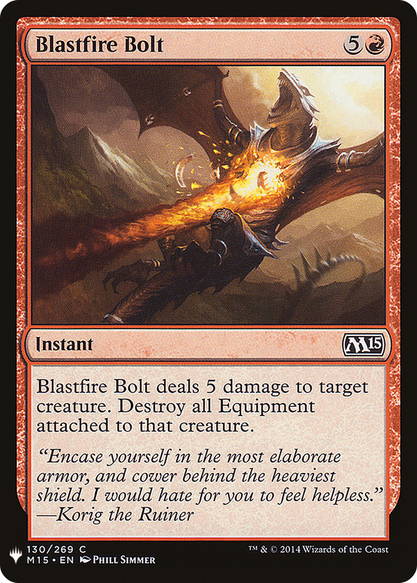 Blastfire Bolt (plst)