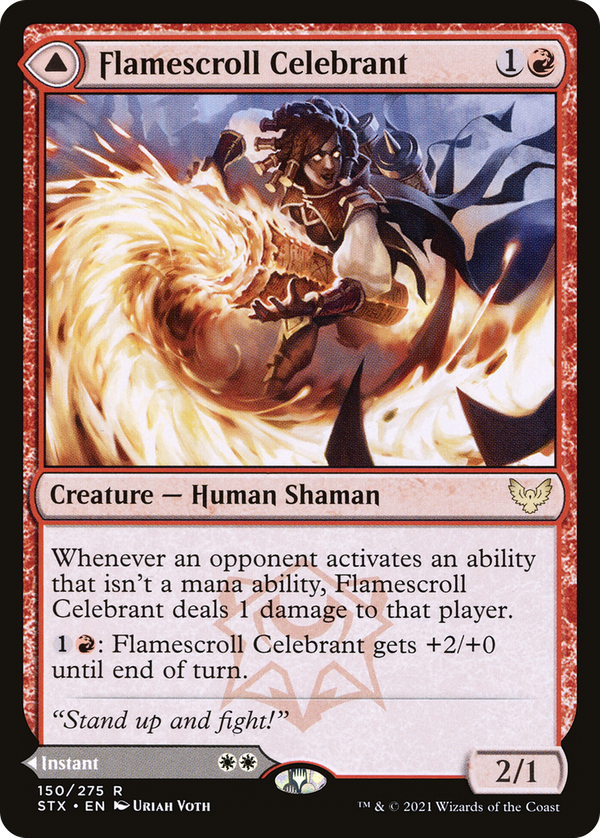 Flamescroll Celebrant // Revel in Silence (stx)