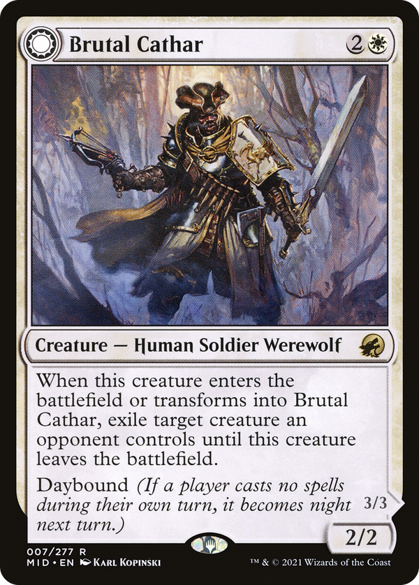 Brutal Cathar // Moonrage Brute (mid)