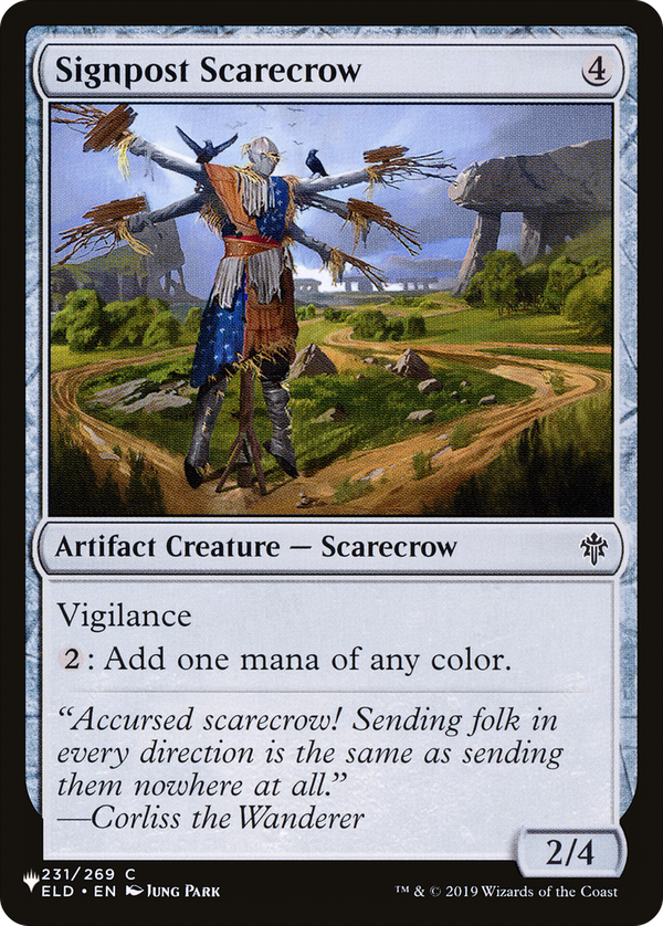 Signpost Scarecrow (plst)