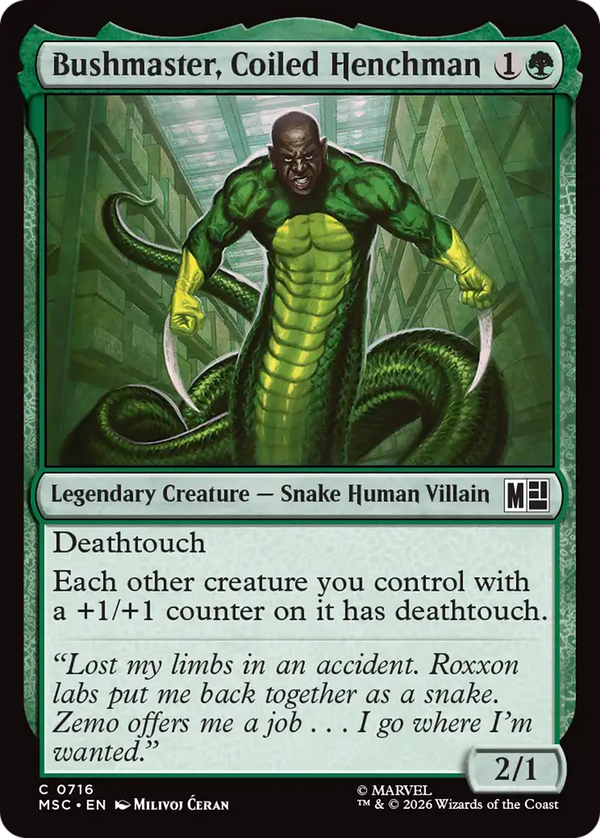 Bushmaster, Coiled Henchman (msc)