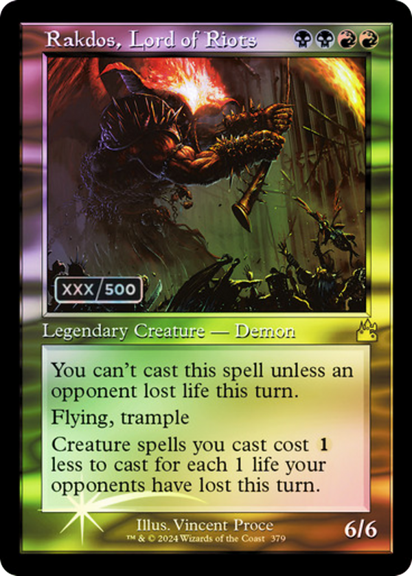 Rakdos, Lord of Riots (rvr)