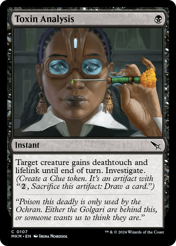 Toxin Analysis (mkm)