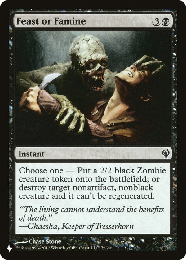 Feast or Famine (plst)