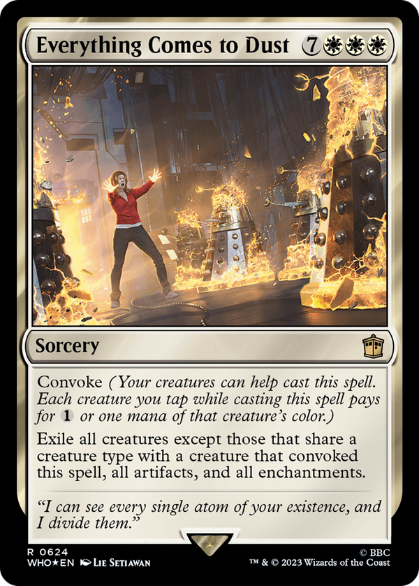 Everything Comes to Dust (who)