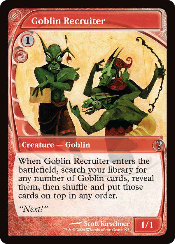 Goblin Recruiter (mb2)