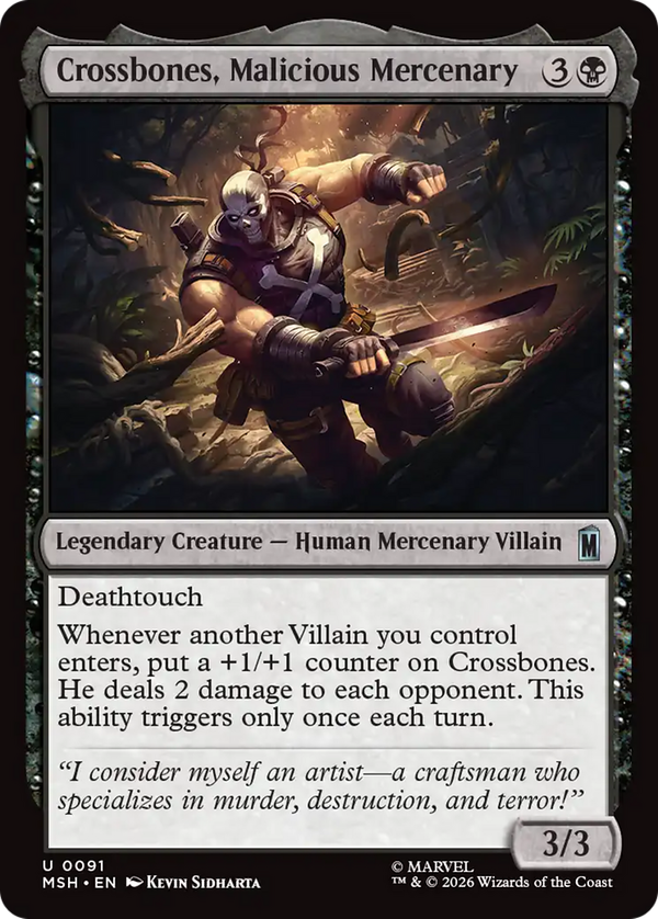 Crossbones, Malicious Mercenary (msh)