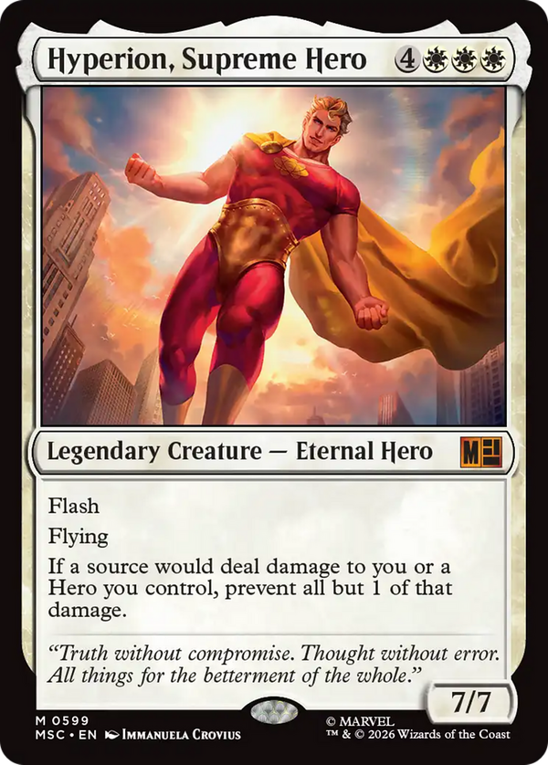 Hyperion, Supreme Hero (msc)