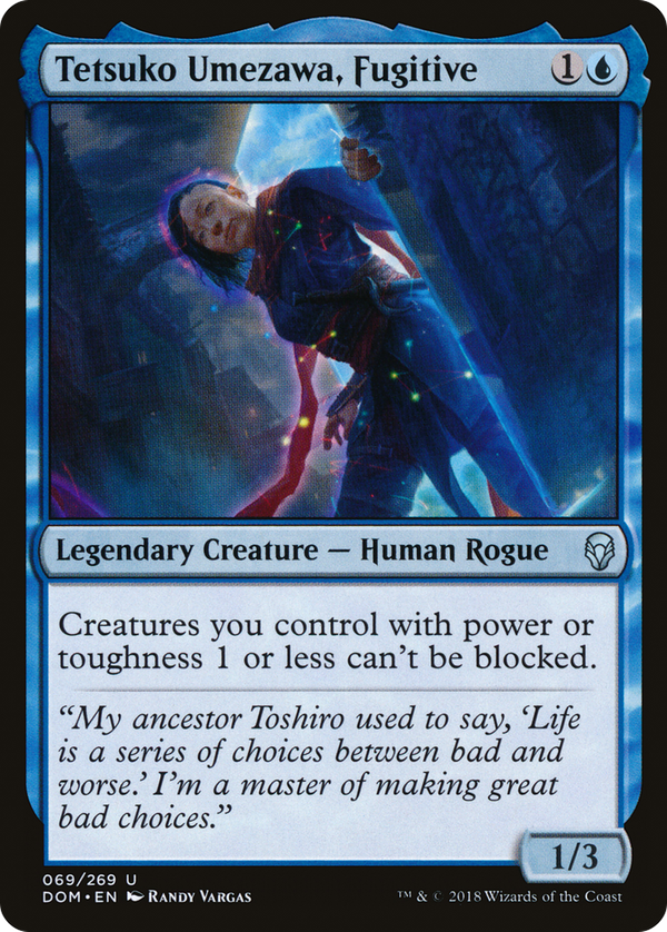 Tetsuko Umezawa, Fugitive (dom)