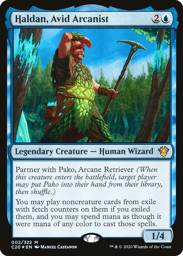 Haldan, Avid Arcanist (c20)
