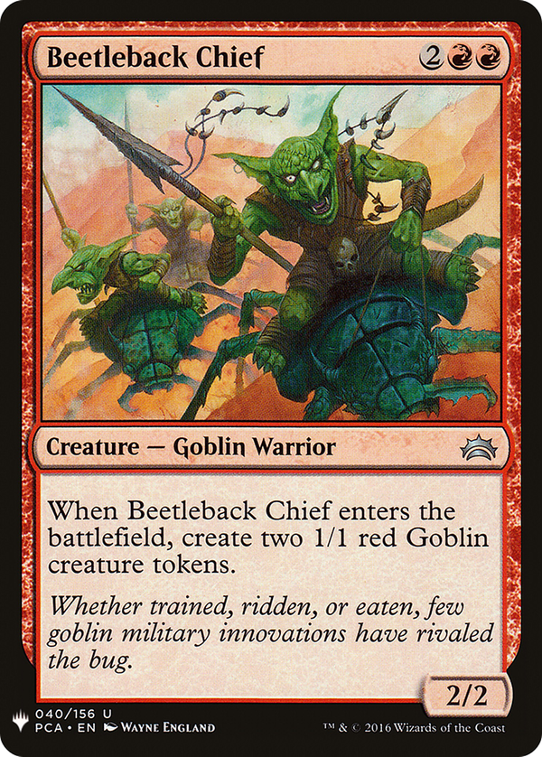 Beetleback Chief (plst)