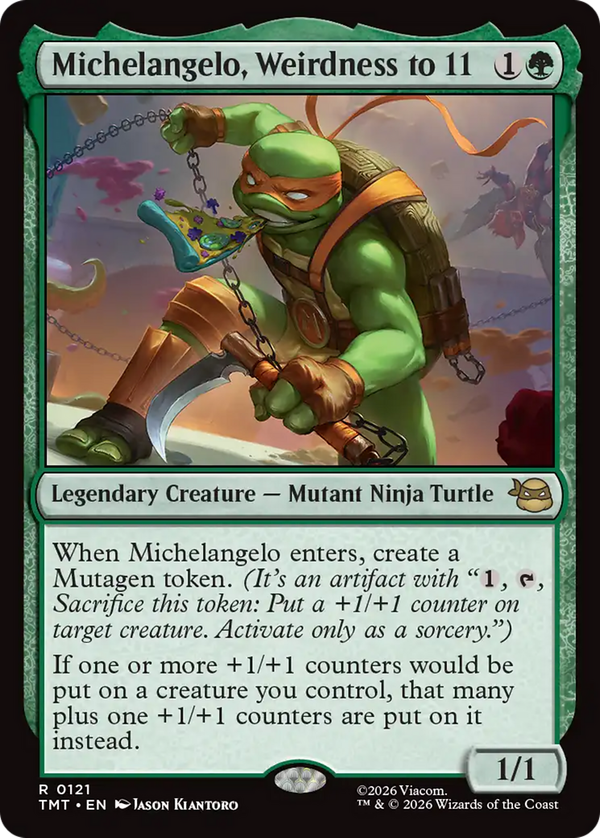 Michelangelo, Weirdness to 11 (tmt)