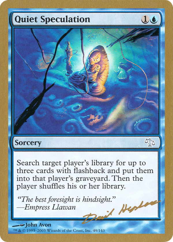 Quiet Speculation (wc03)