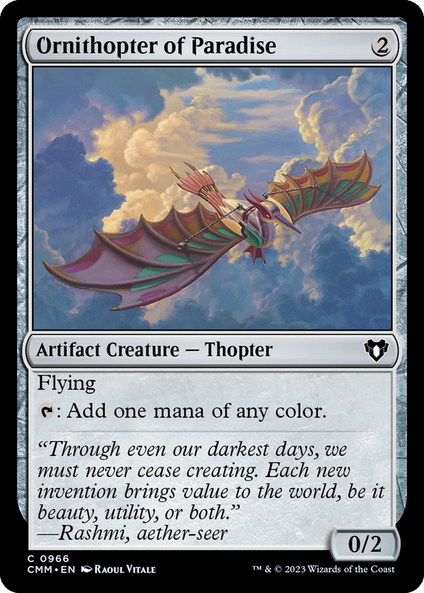 Ornithopter of Paradise (cmm)