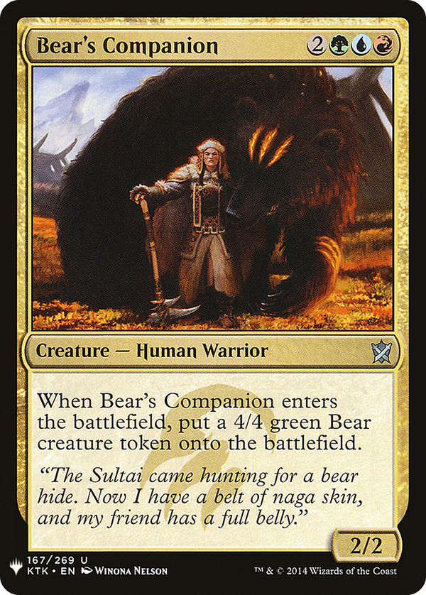 Bear's Companion (plst)