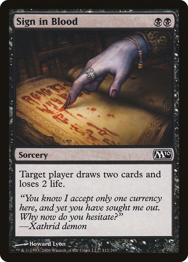 Sign in Blood (m10)