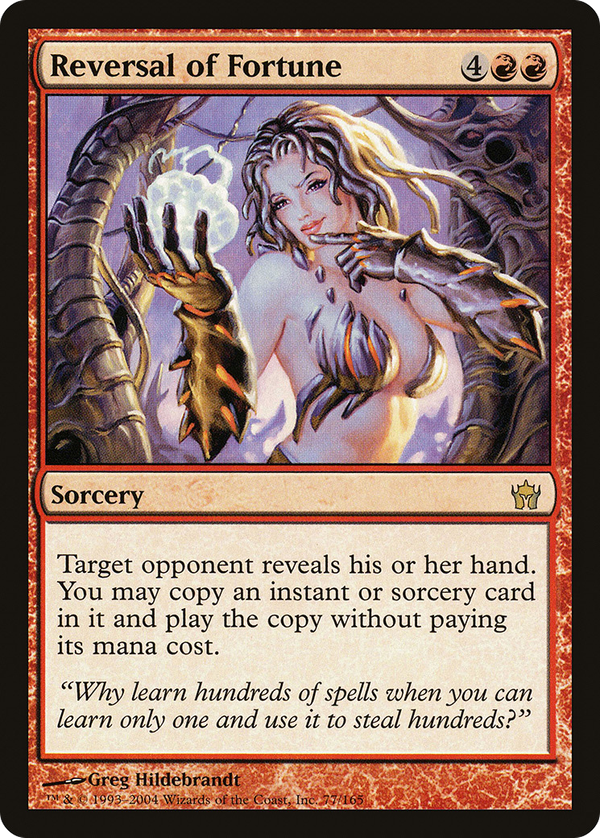 Reversal of Fortune (5dn)