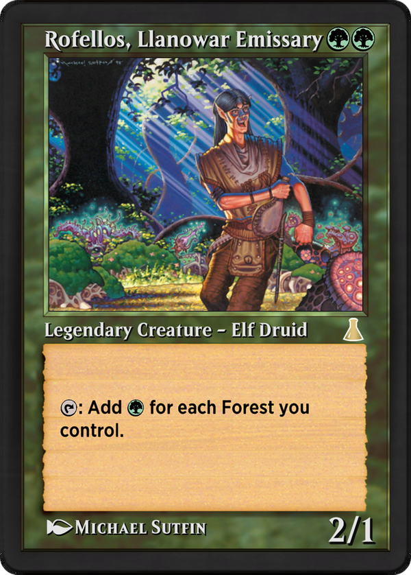 Rofellos, Llanowar Emissary (aa2)