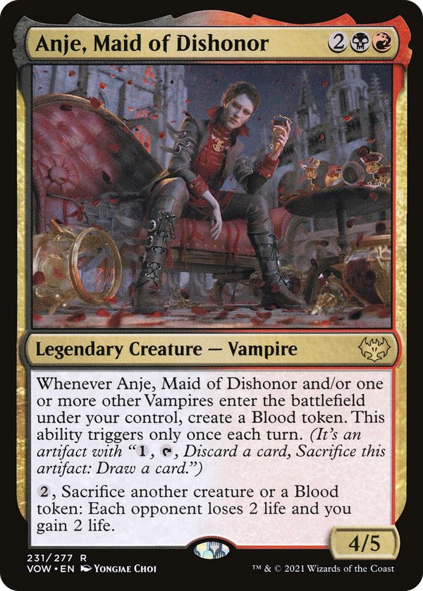 Anje, Maid of Dishonor (vow)