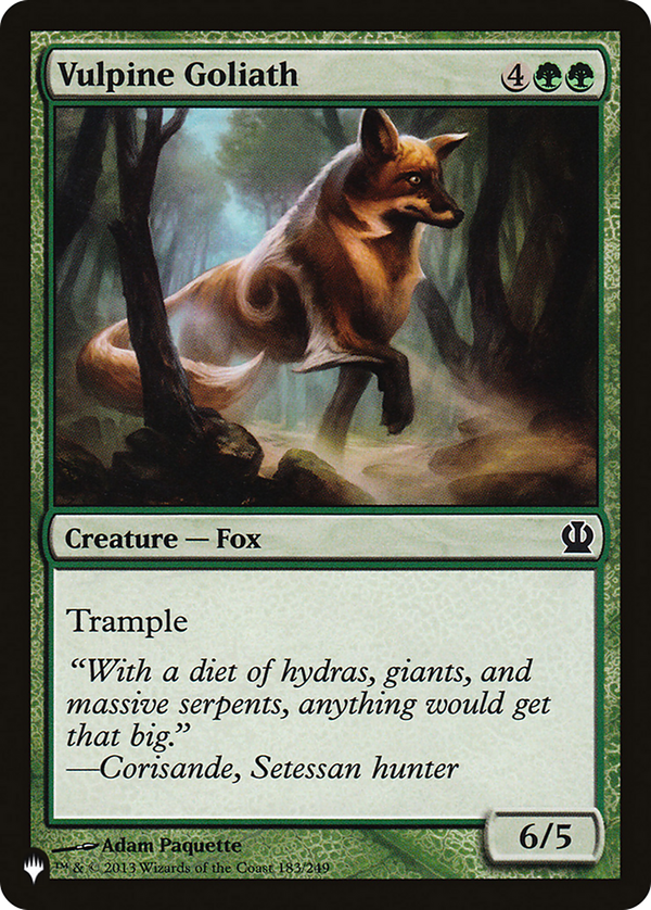 Vulpine Goliath (plst)
