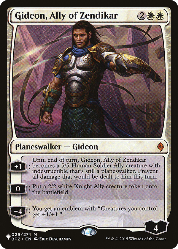 Gideon, Ally of Zendikar (plst)