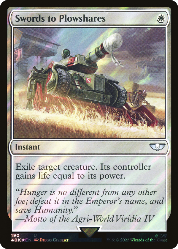 Swords to Plowshares (40k)