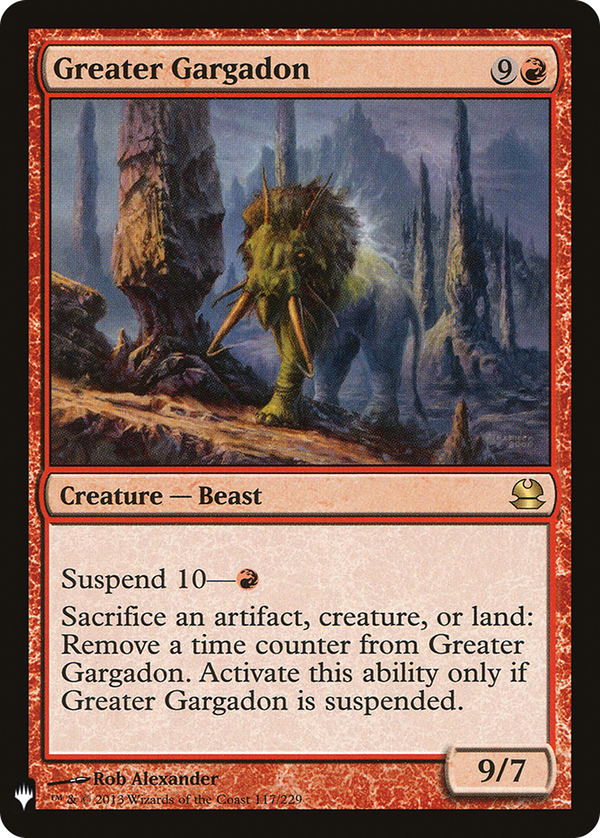 Greater Gargadon (plst)