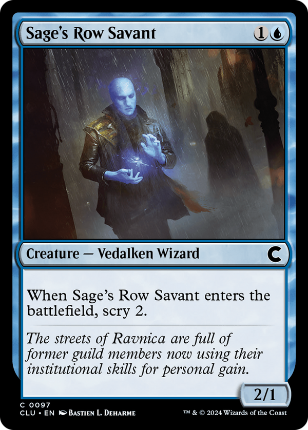 Sage's Row Savant (clu)