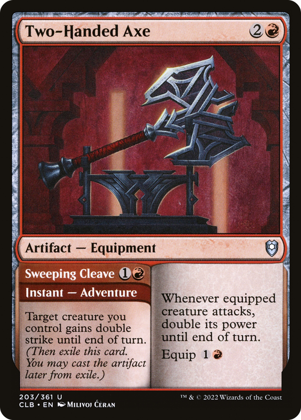 Two-Handed Axe // Sweeping Cleave (clb)